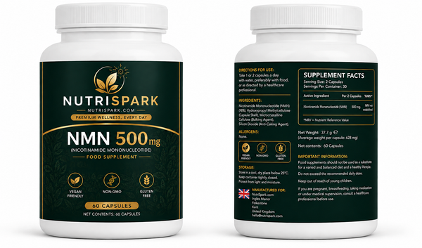 NMN Pure Vegan Capsules 60 supporting healthy ageing and cellular energy revival